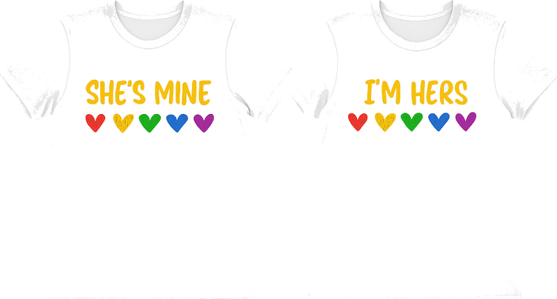 Párové trička lgbt ona je má - TenStickers