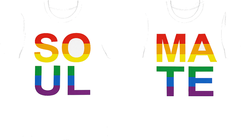 Couple t shirts lgbt soulmates - TenStickers