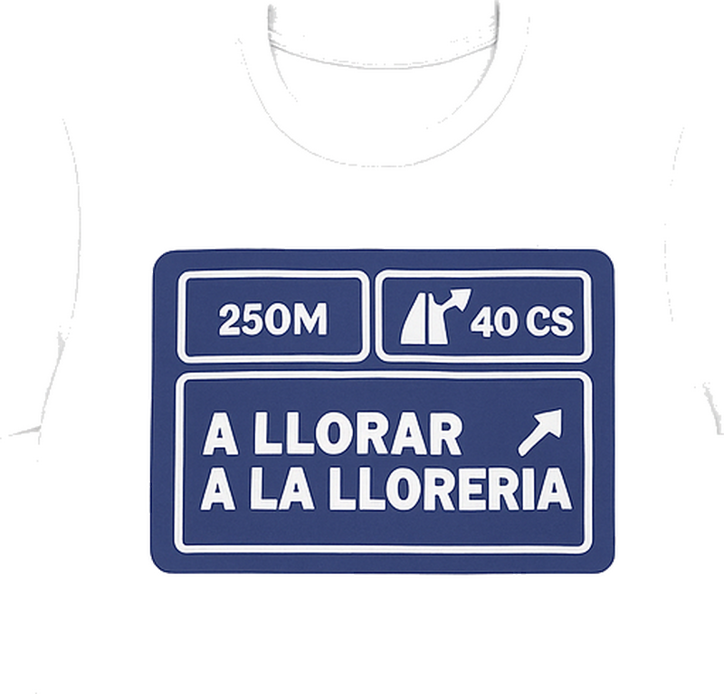 Camiseta señal de llorería - TenVinilo