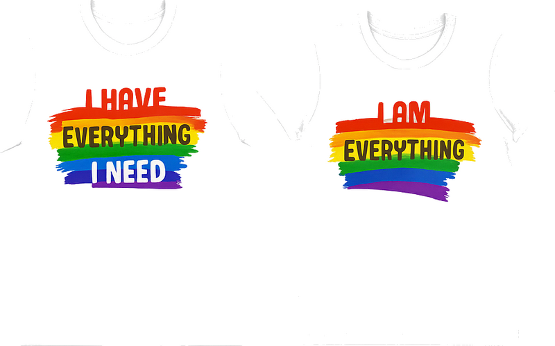 Couple t shirts lgbt i have all i need - TenStickers