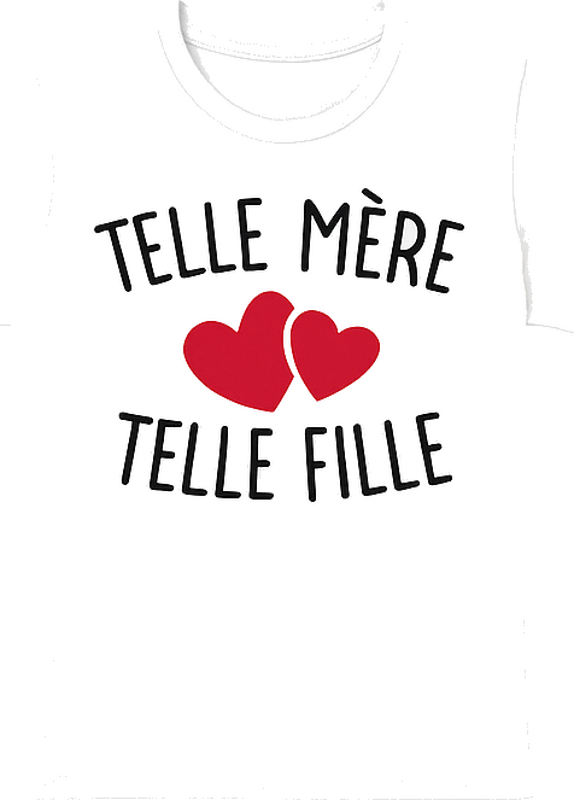 T-shirt mère et fille telle mère telle fille - TenStickers