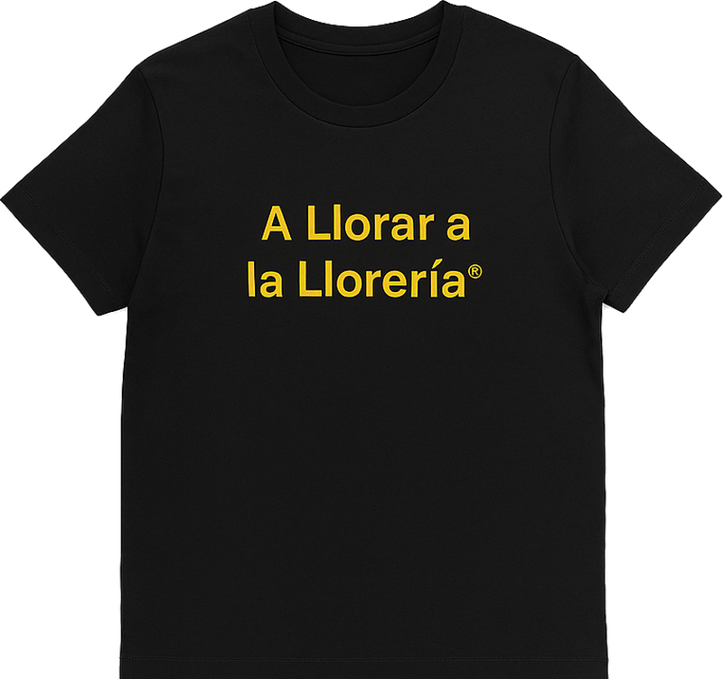 Camiseta amarillo llanto y alegría - TenVinilo