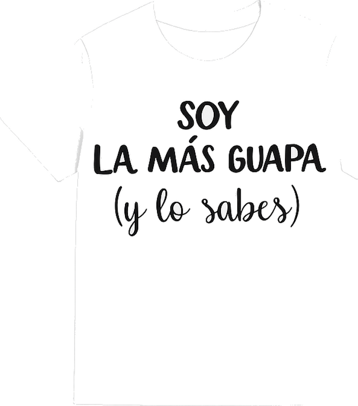 Camiseta la más hermosa - TenVinilo