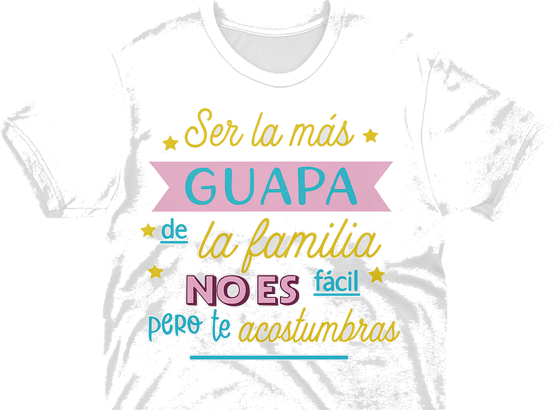 Camiseta la más hermosa - TenVinilo