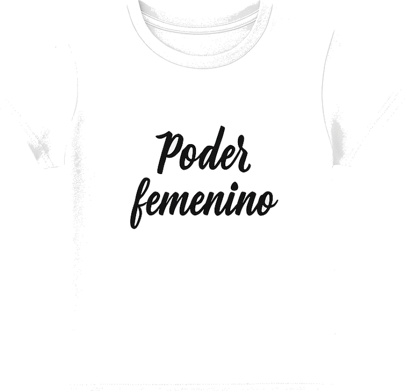 Camiseta de mujeres al poder con frase poder femenino empowering  - TenVinilo