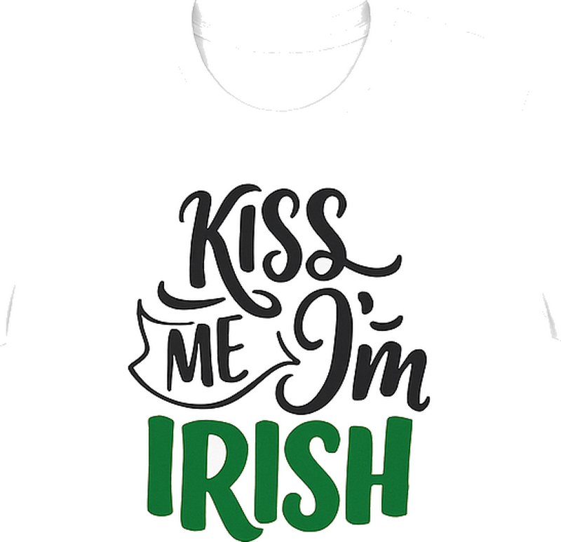 Kiss me im irish shirt cheeky st patrick's day top - TenStickers