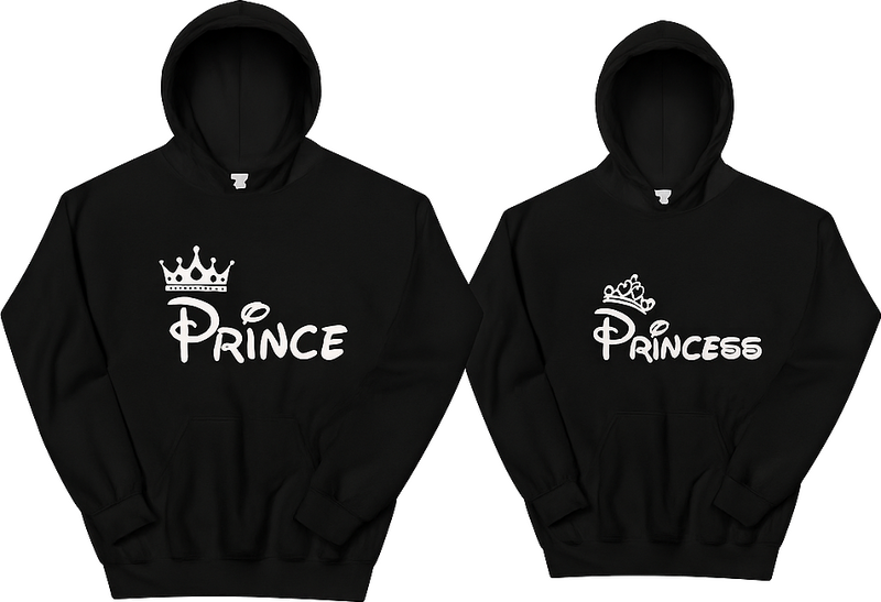 Prince and princess couple t-shirt - TenStickers