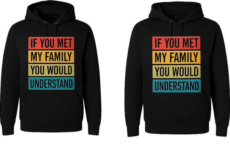 Couple t-shirt meet my family and know - TenStickers