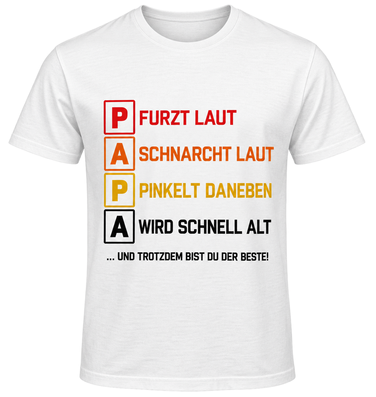 Vatertag t shirt lustige erklärung für den besten papa - TenStickers