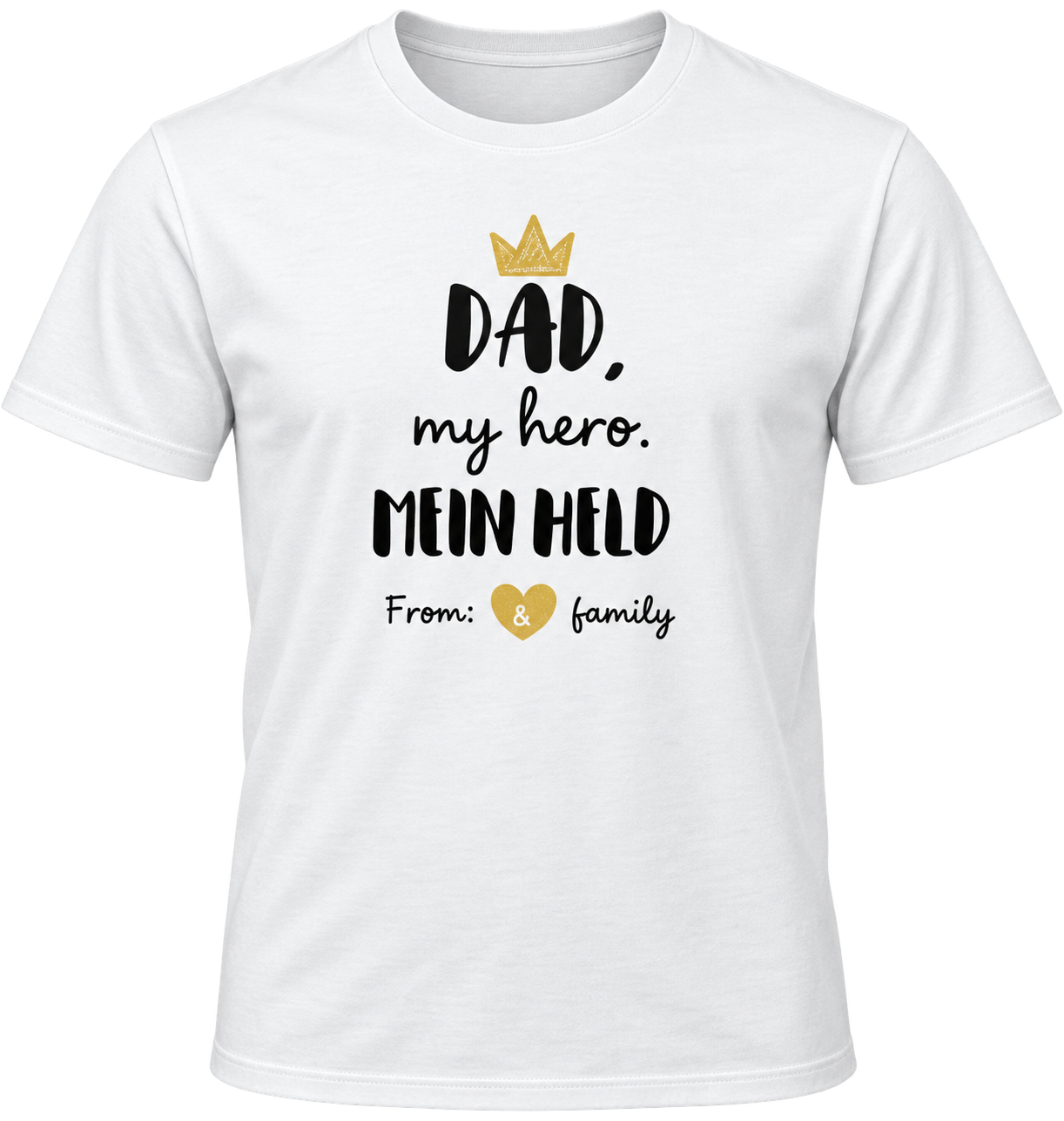 Vatertag t shirt mein held papa - TenStickers