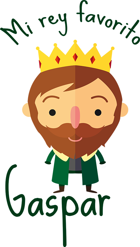 Camiseta navideña Rey Gaspar - TenVinilo