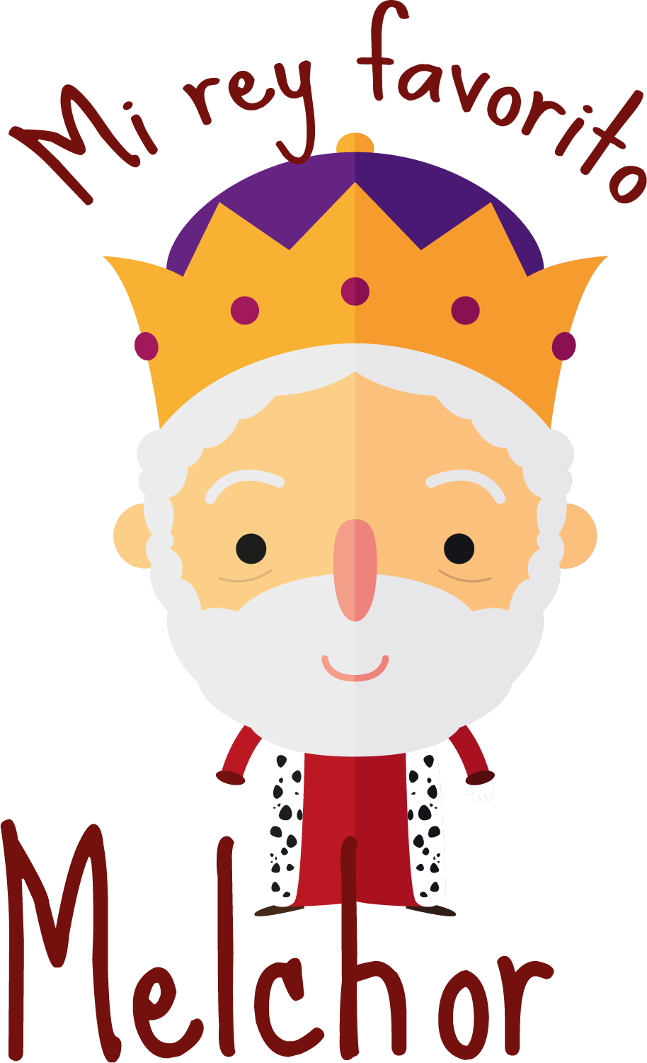 Camiseta navideña Rey Melchor - TenVinilo