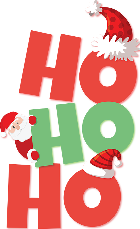 Autocolantes decorativos de Natal Papai noel ho - TenStickers