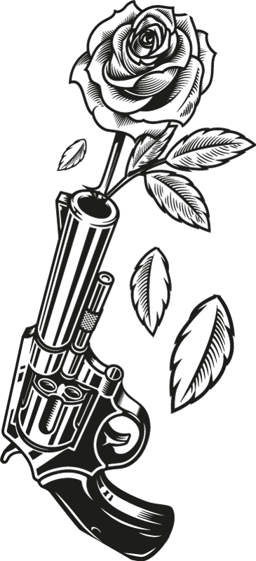 Camiseta cowboy revólver disparando rosa - TenVinilo