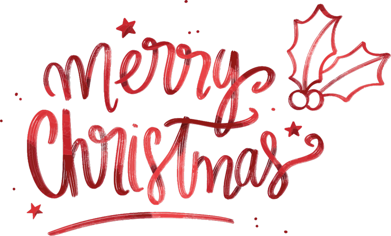 Merry Christmas In Red Christmas Shirt Tenstickers