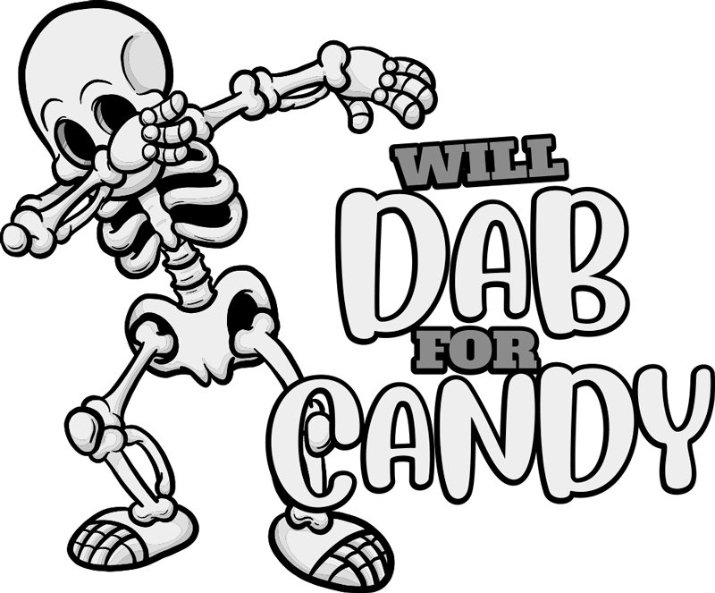 Cute dab for candy Halloween shirt - TenStickers