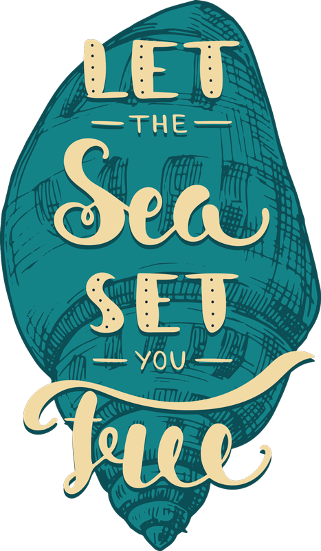 Camiseta deja que el mar te libere - TenVinilo