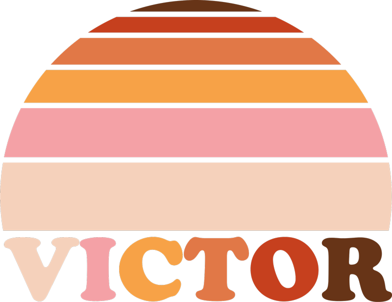 70's sun with name t-shirt - TenStickers