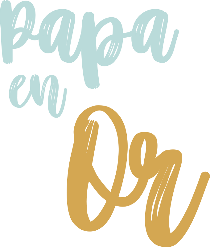 Tee shirt fete des peres Papa d'or - TenStickers