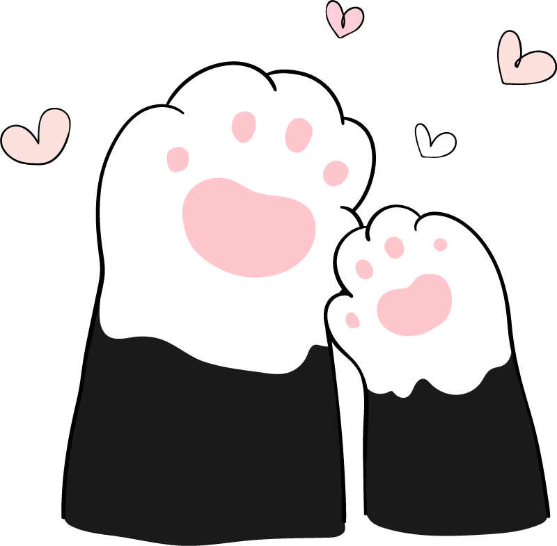 Tee shirt enfant Patte de chat grande et petite - TenStickers