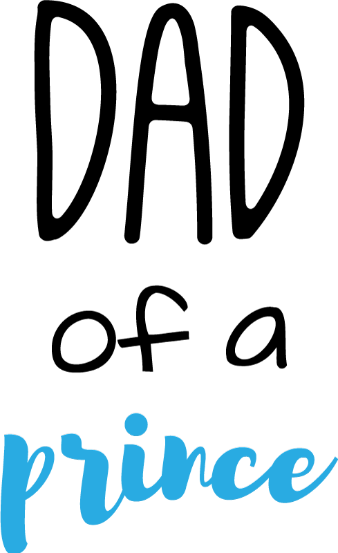 Tee shirt pere fils Prince et roi - TenStickers