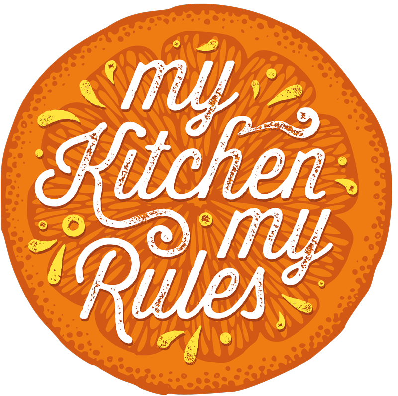 Oransje, håndtegn, kjøkken, skjorte, design - Tenstickers