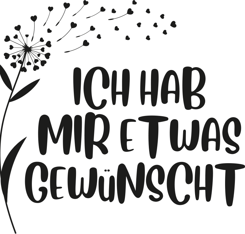 Mutter Tochter T Shirt Wunschtext löwenzahn - TenStickers