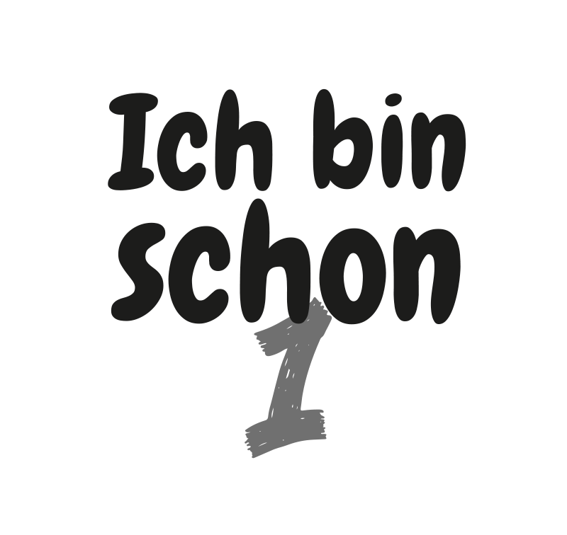 T-Shirt Baby Ich bin schon 1 - TenStickers