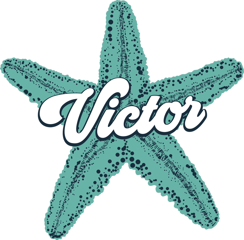 海星蓝调定制t恤 - TenStickers