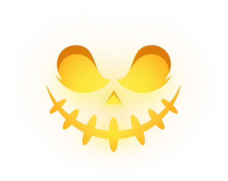 Adesivo caras assustadoras Halloween - TenStickers