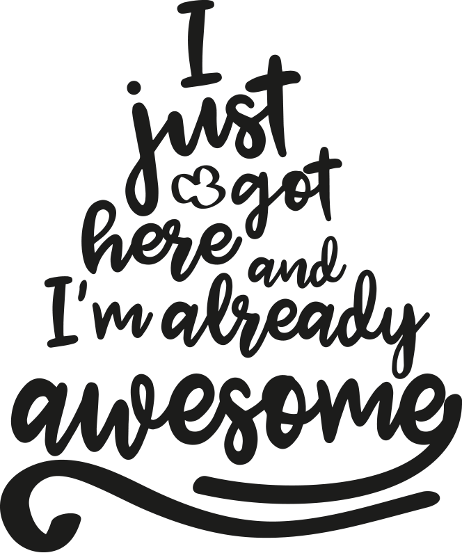 I just got here Baby t-shirt - TenStickers