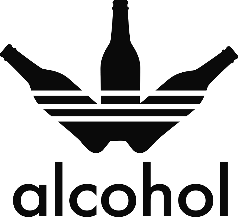 T-shirt style adidas alcool TenStickers