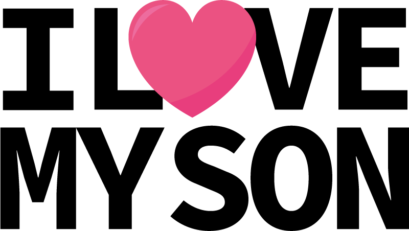 I love my son/dad Father and son shirt - TenStickers