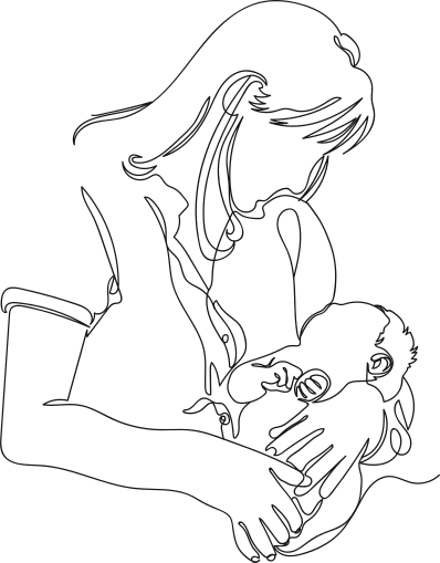 Narin elle çizilmiş anneler günü gömleği - TenStickers