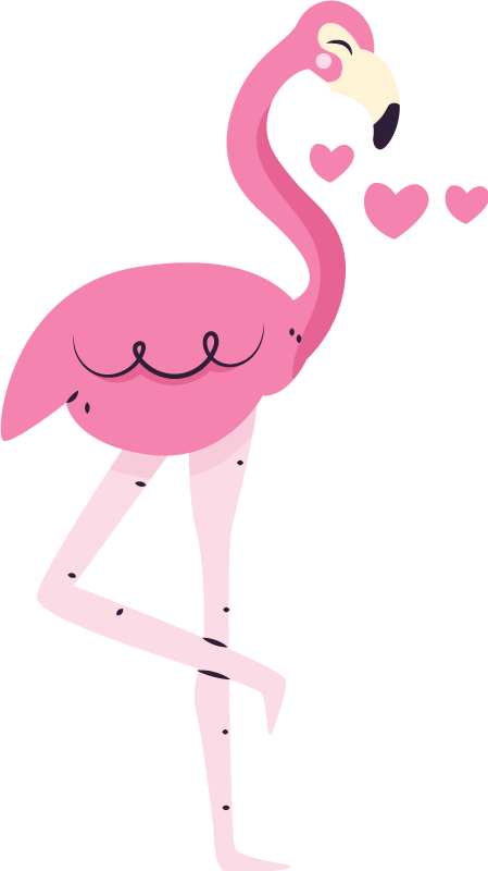 Camisetas parejas Flamencos enamorados - TenVinilo