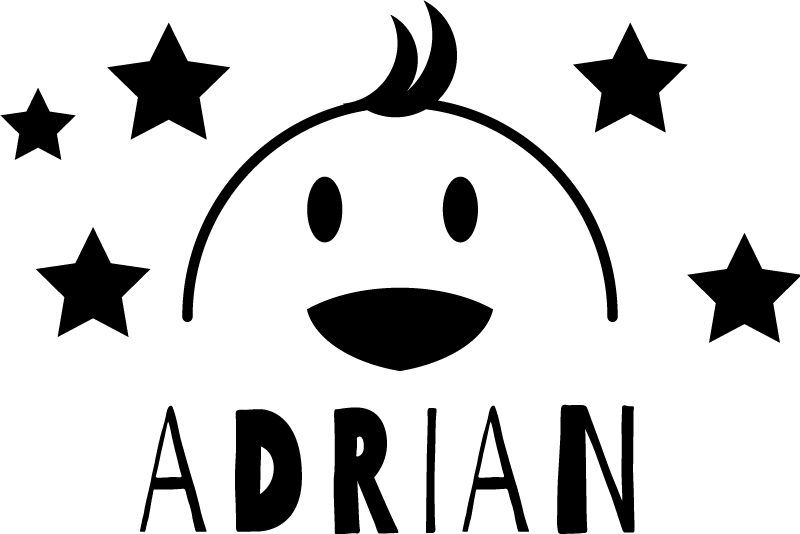 Camiseta infantil Cara de pollito con nombre - TenVinilo