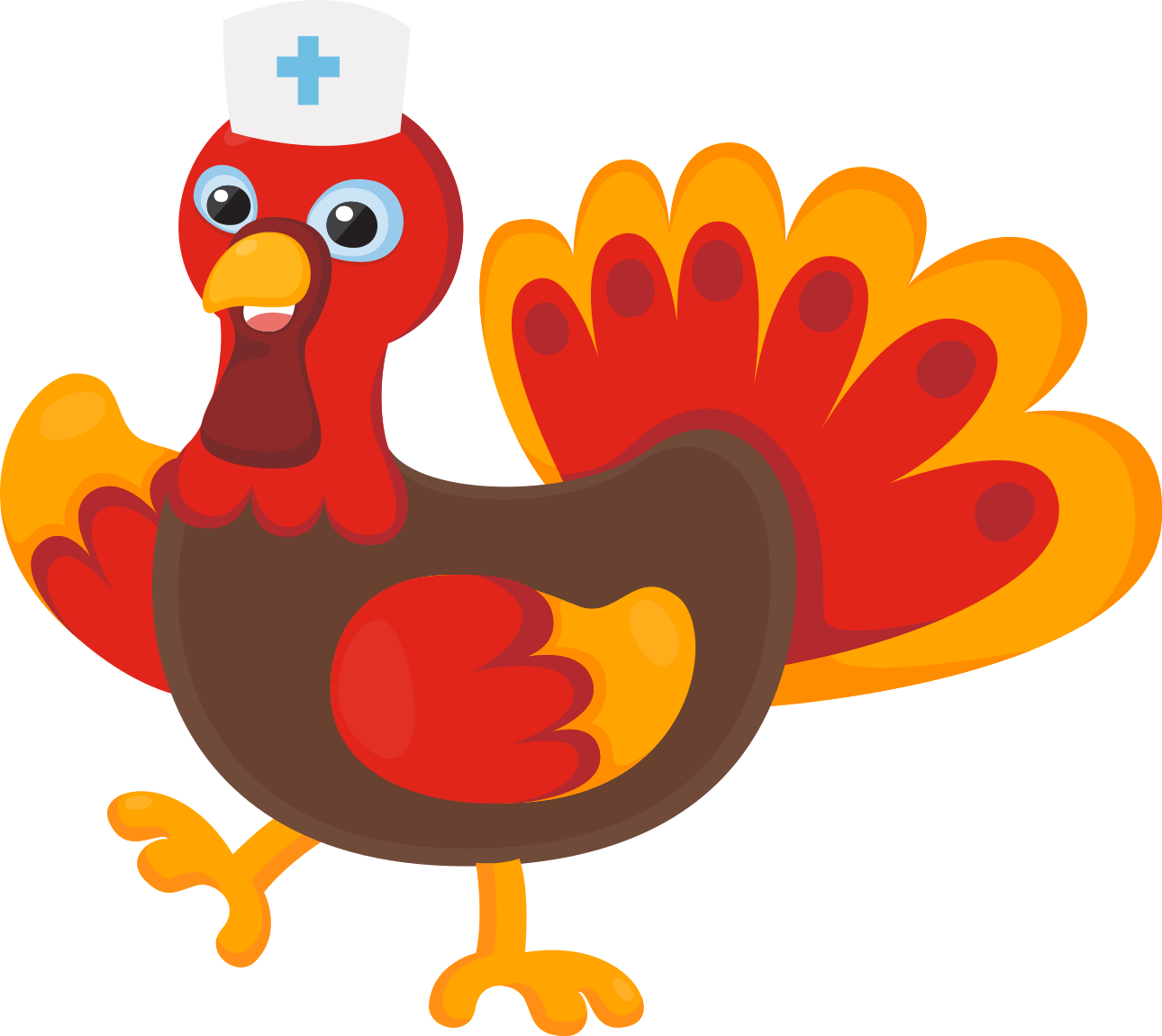 Nurse turkey thanksgiving custom t-shirt - TenStickers