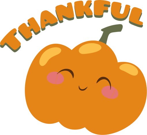 Thankful kids pumpkin Kids t-shirt - TenStickers