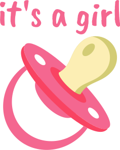 Bu bir kız metin bebek gömleği - TenStickers