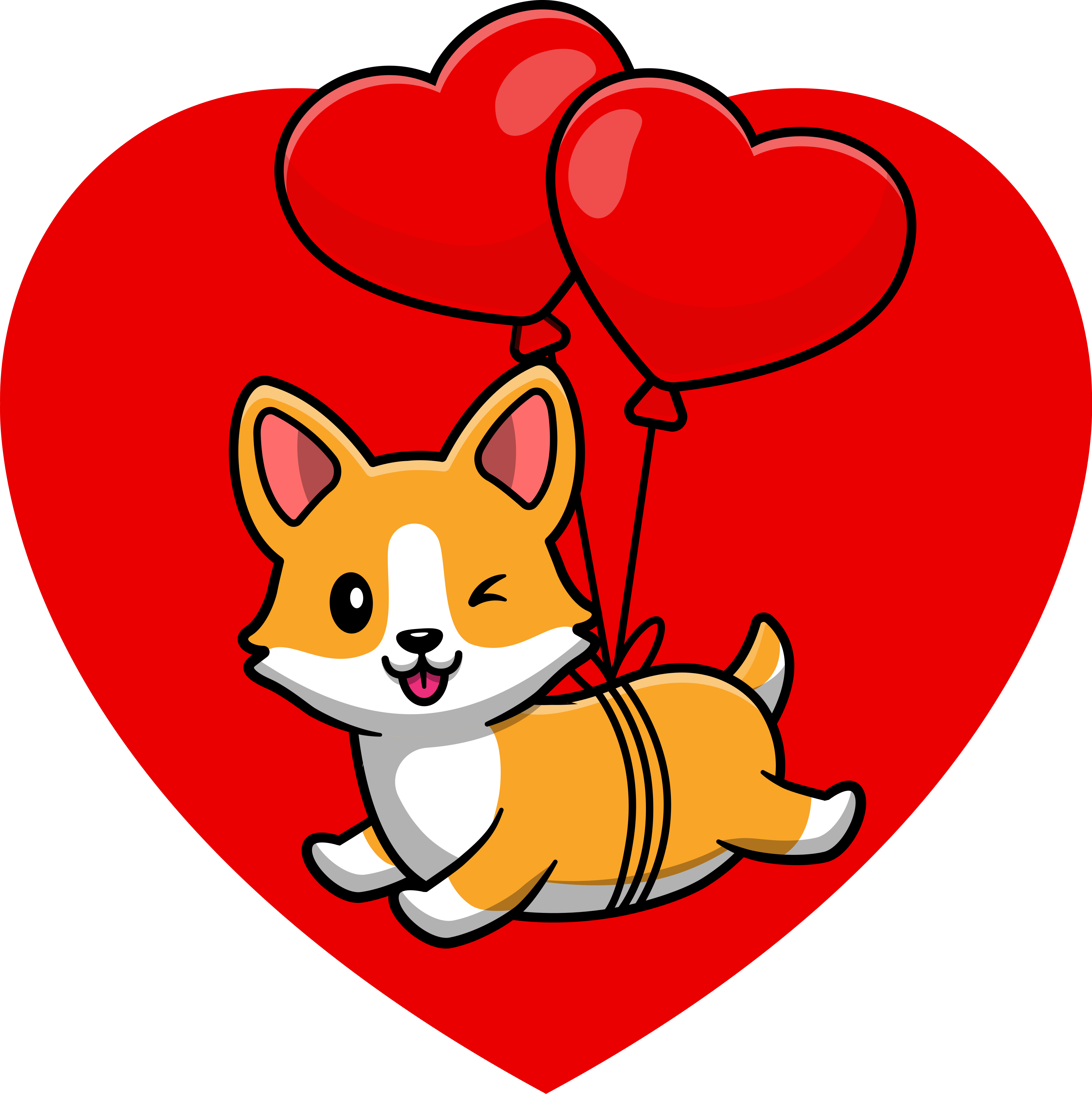 Orange Koala with balloon Kids t-shirt - TenStickers