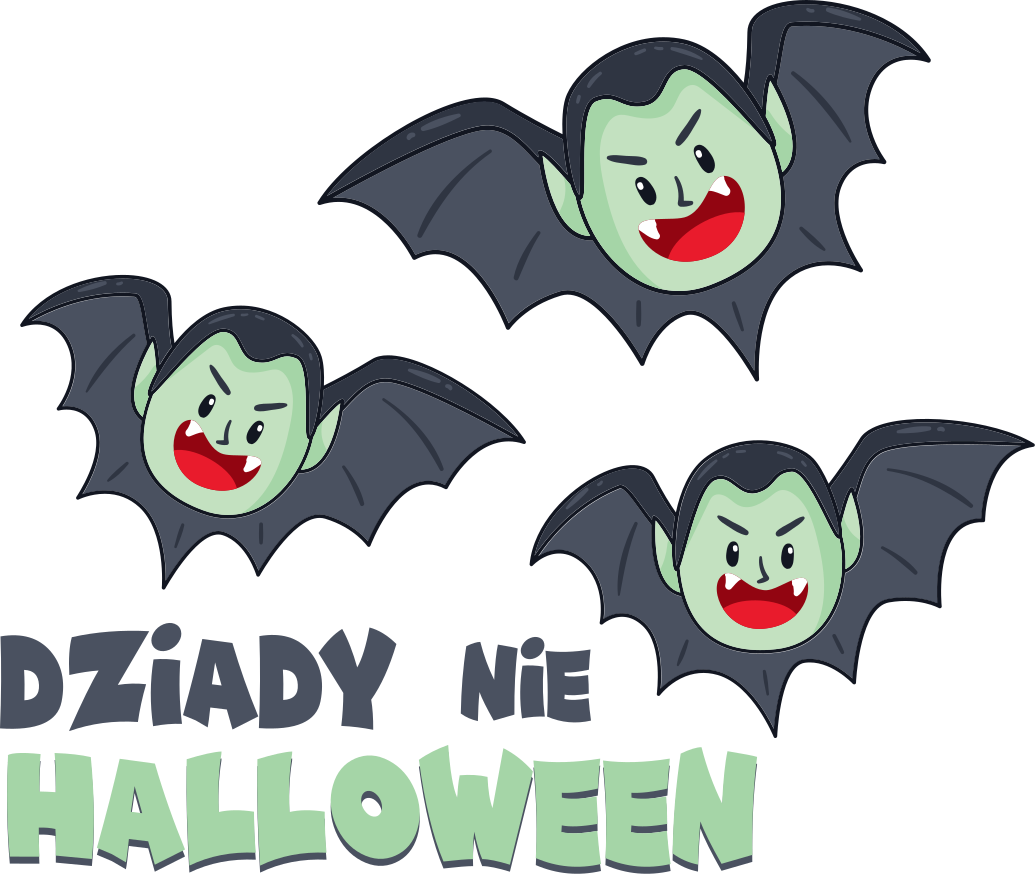 Koszulka na halloween Dracula twarz Halloween - TenStickers
