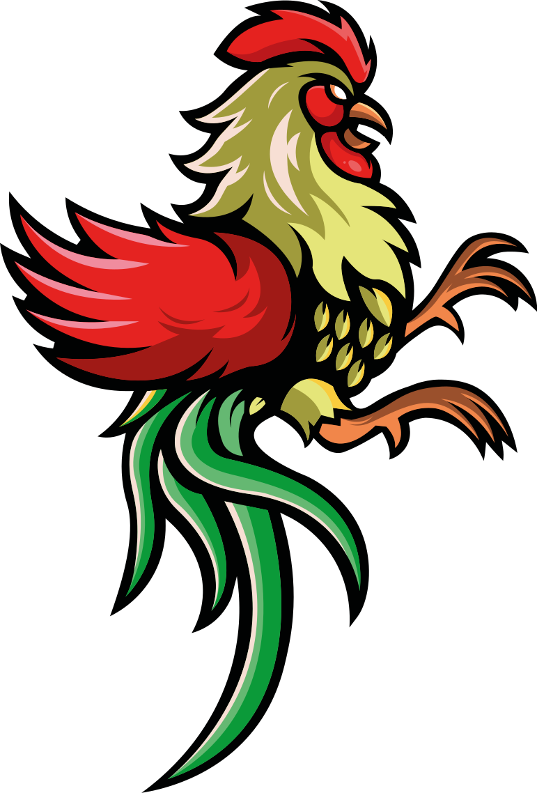 Amazing rooster chicken design custom t-shirt - TenStickers