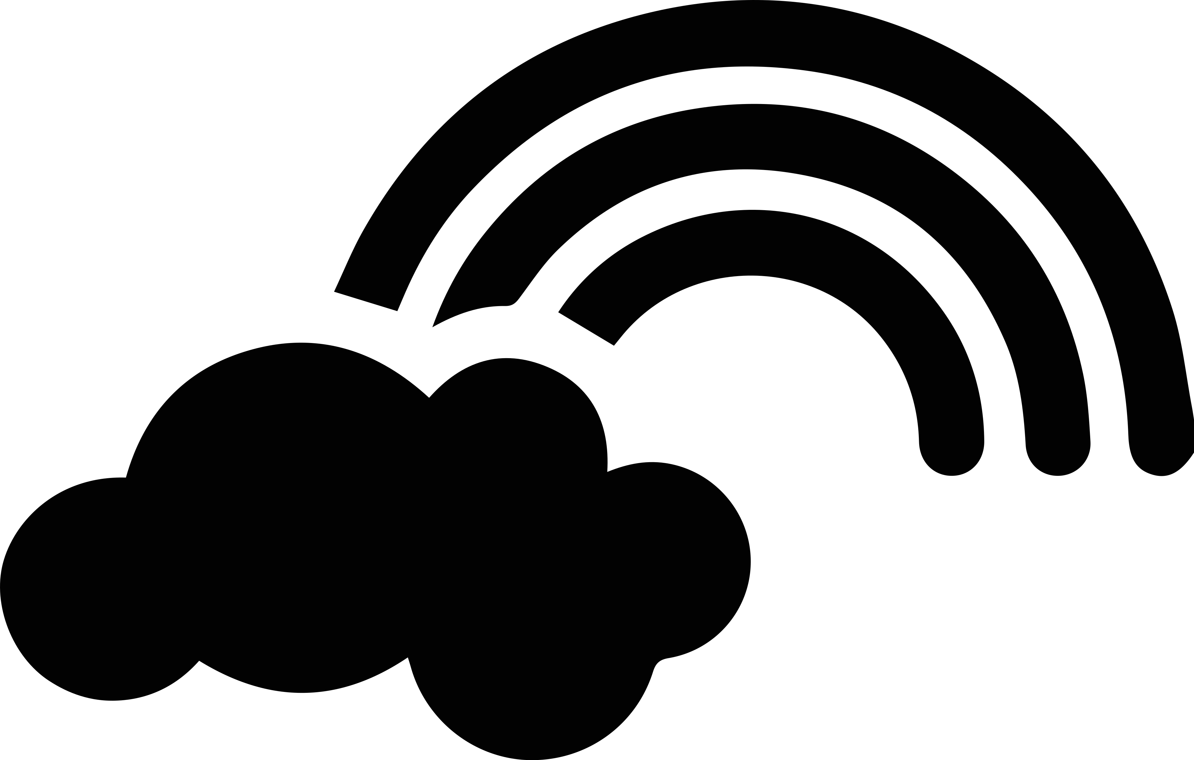 μικρό ουράνιο τόξο με ένα μπλουζάκι με σύννεφο - TenStickers