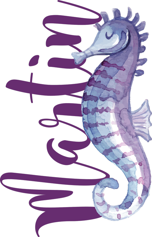 Camisetas parejas Dúo de acuarela de vida marina - TenVinilo