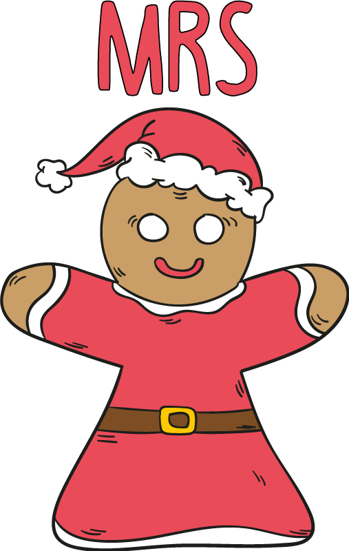 Mr and mrs gingerbread Christmas shirt - TenStickers