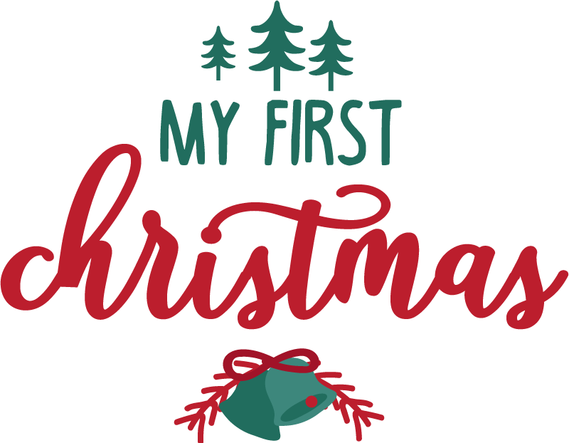 First as mum/dad Christmas shirt - TenStickers