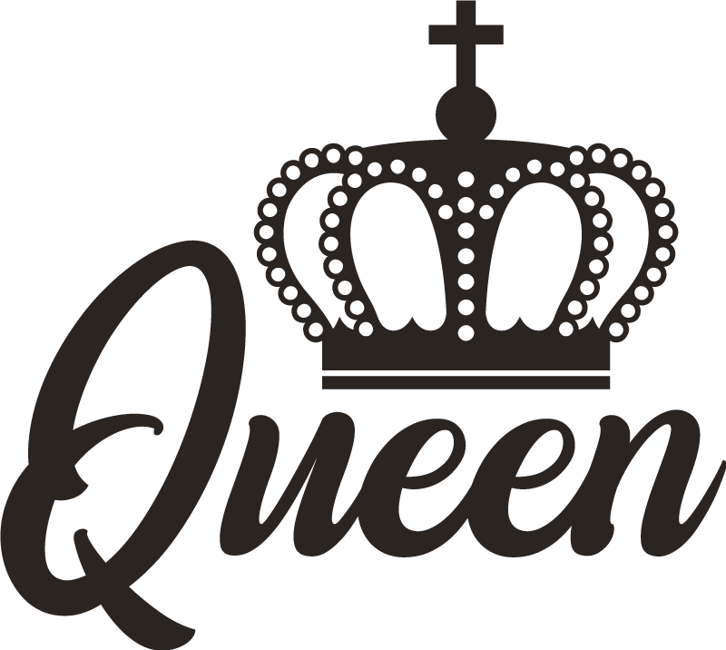 μπλουζάκια με διπλό στέμμα βασίλισσα - TenStickers