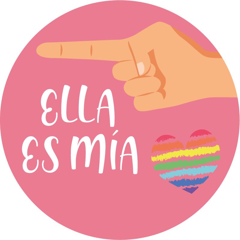 Camisetas parejas Camiseta ella es mia - TenVinilo