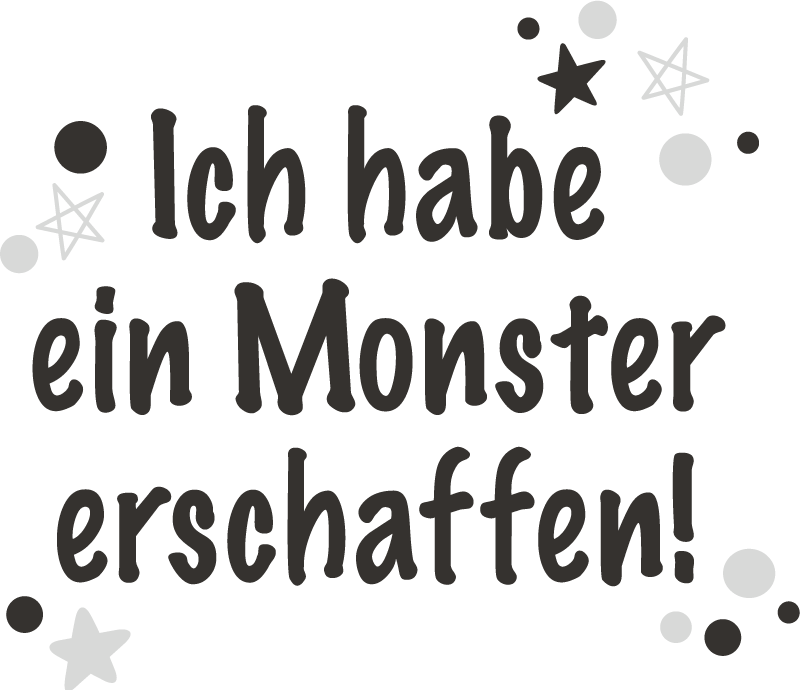 Vater Sohn T Shirt Er creado un monstruo - TenStickers