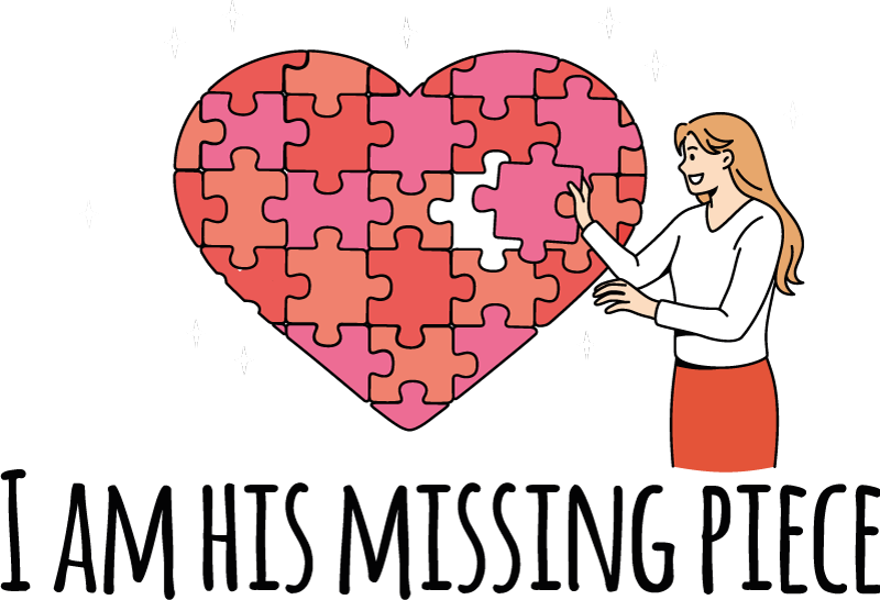 Sweet missing piece couple Couple t shirts - TenStickers